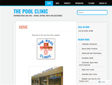 Tablet Screenshot of poolclinic.com.au